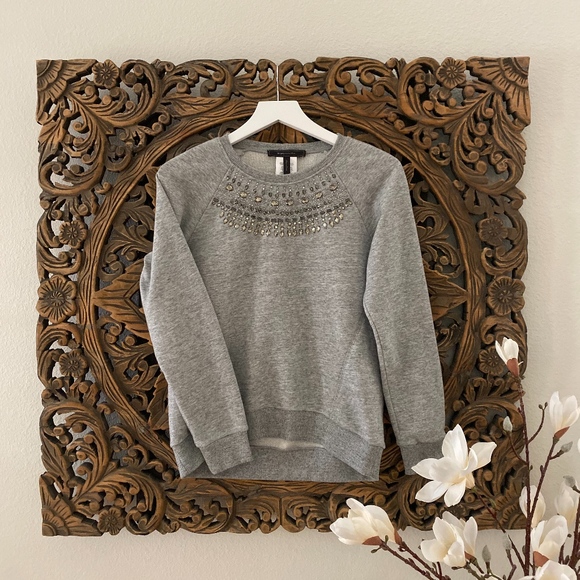 BCBG MAXAZRIA Asten Bead Embellished Sweater - Picture 7 of 8